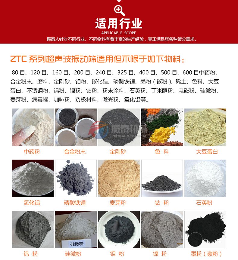 三元材料超聲波振動(dòng)篩
